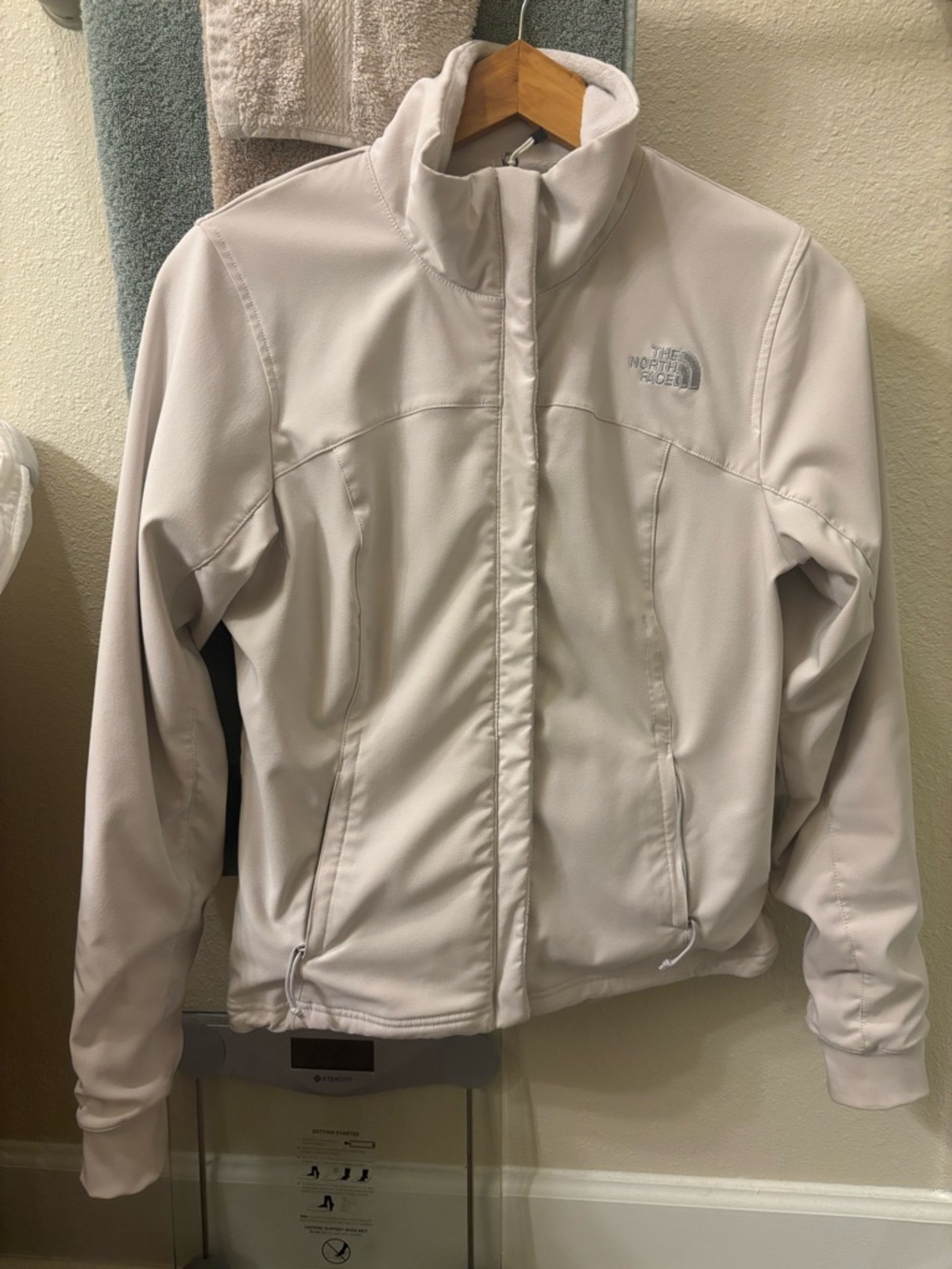 The North Face Women's Light Taupe Softshell Puffer Jacket